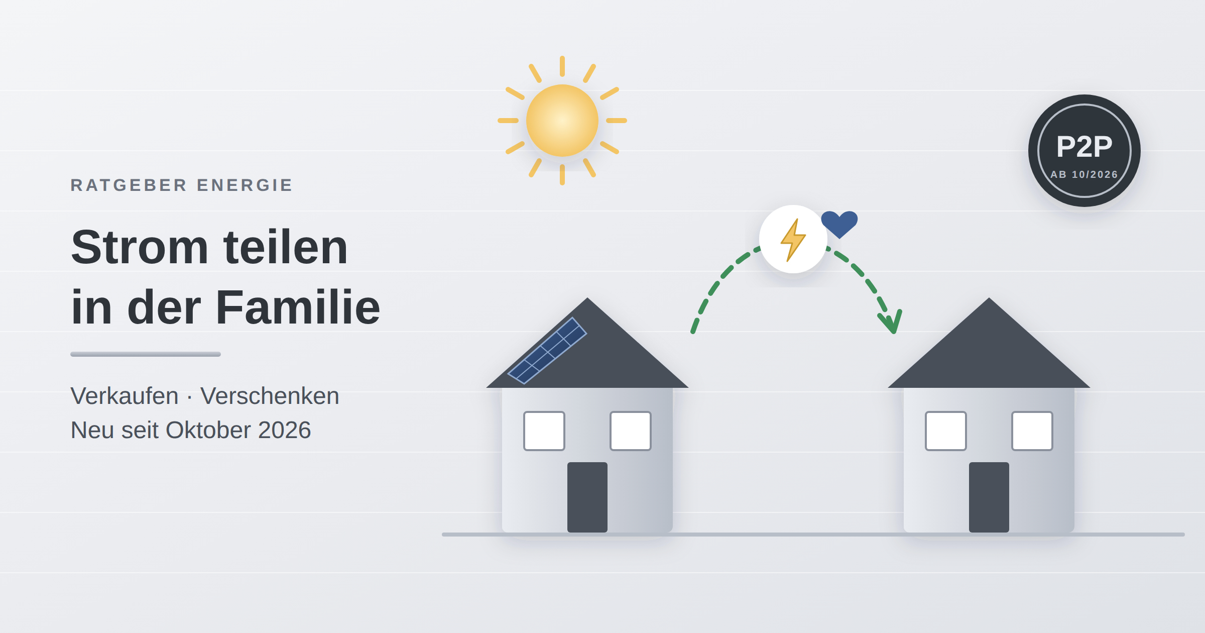 Strom teilen in der Familie
